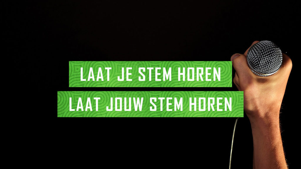 laat jouw stem horen