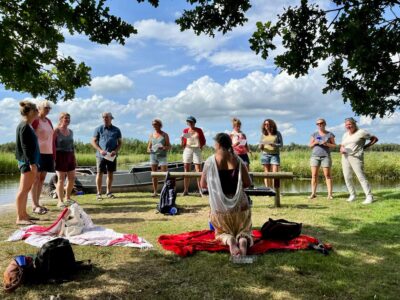 pop up Zennen & Zingen 2022 zingen bij een pauzeplekje